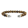 thumbnail image 2 of Auriga Fine Jewelry 925 Sterling Silver Reflections 8mm Tigers Eye Beaded 8inch Bracelet/Bead not included, sold separately for Women, 2 of 6