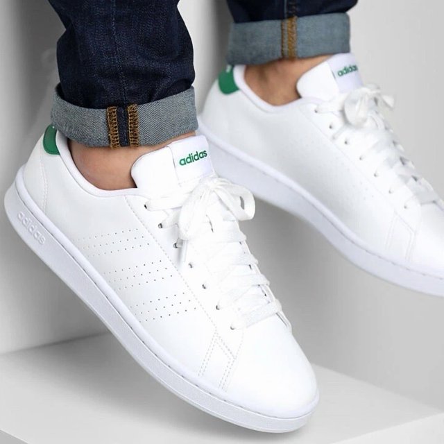 Adidas Advantage Men's Tennis Shoes White Sneaker Athletic Trainer Footwear #300