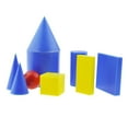 thumbnail image 2 of 8pcs Sólidos Geométricos Formas 3D Aprendizaje Educación Matemáticas Juguetes Recursos Yotijar Juguete de sólidos geométricos, 2 of 6