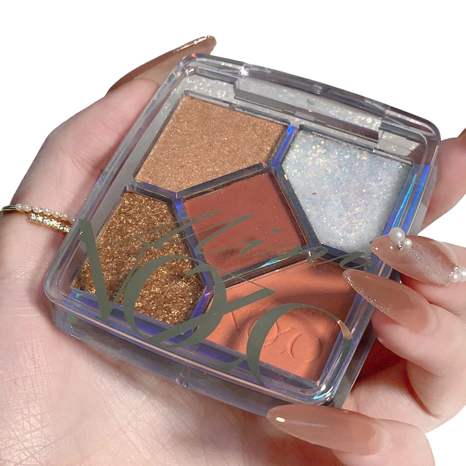 JWF Mall Eyeshadow Palette Neutral Tones Blendable Shiny Visual Effect