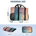 thumbnail image 3 of Valentine's Day Flying Hearts Reusable Grocery Bags with Handle Side Pocket Waterproof Shopping Portable Tote, 3 of 8