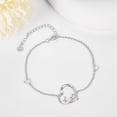 thumbnail image 2 of Goose Bracelet Sterling Silver Goose Bracelet Cute Goose Jewelry Gifts for Women, 2 of 7