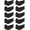 Black, variant on 10 Pairs UV Sun Protection Arm Sleeve for Men Women Work Cooling Compression Tattoo Cover Up Sleeves for Cycling Fishing