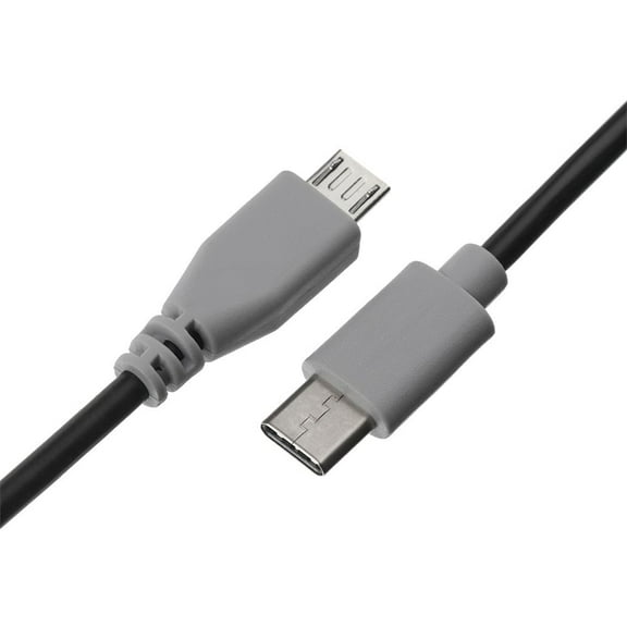 High Quality Male to Male Charging Cord Converter USB 3.1 Type-C Data Cable OTG Adapter USB-C to Micro USB GREY 50CM