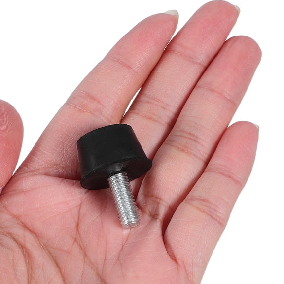 HONMEET Adjustable Screw-in Rubber Furniture Levelers, Black, 8 Pieces, Anti- Pads for Home and Office Furniture Stability