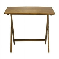 Arizona Folding Table with Solid American Red Oak, Warm Brown
