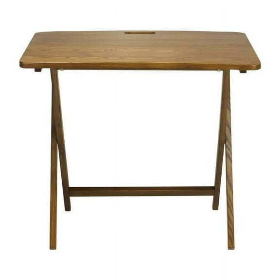 Arizona Folding Table with Solid American Red Oak, Warm Brown