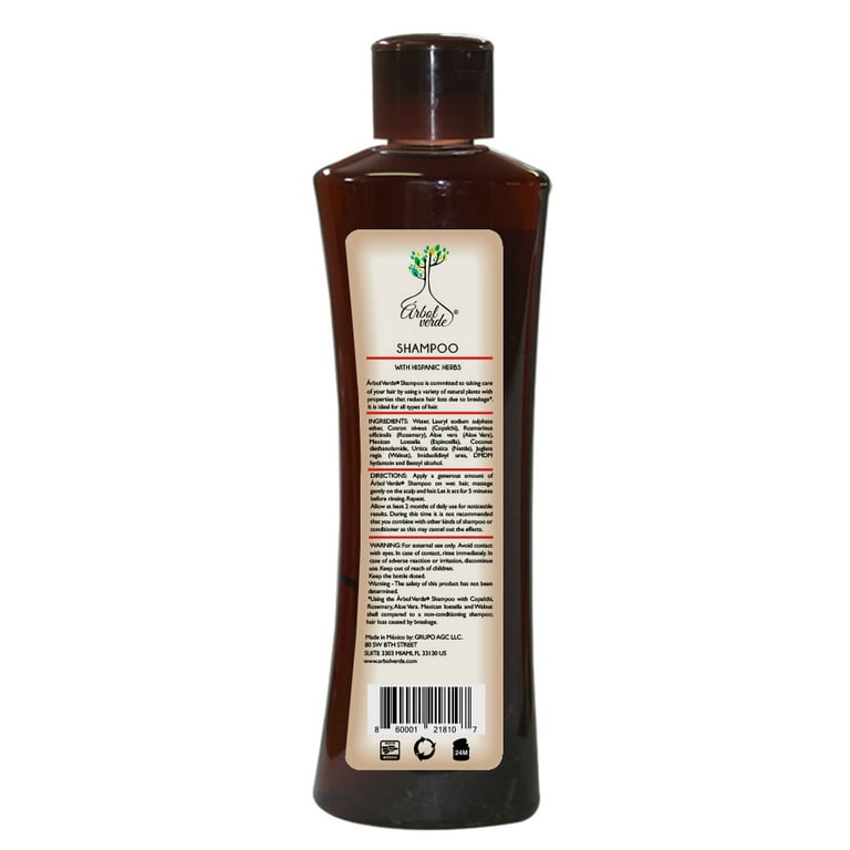 Arbol Verde Natural Anti Hair Loss Shampoo with Natural Plants, 500 ml 