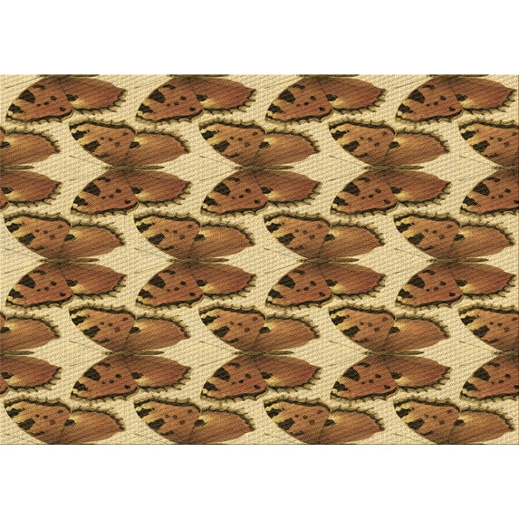 Ahgly Company Indoor Rectangle Patterned Saddle Brown Area Rugs, 2' x 4'