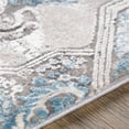 thumbnail image 3 of Surya Solar SOR-2312 36 x 118" Runner Modern Fabric Rug in Gray/Blue/Teal, 3 of 6