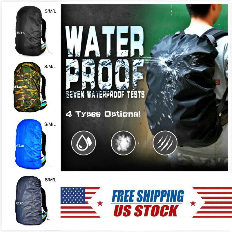 Foldable Waterproof Dust Rain Cover Travel Hiking Backpack Camping Rucksack Bag 