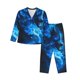 thumbnail image 1 of Fotbe Wolf Conjunto de Pijama de Manga Larga para Mujer con Estampado, Ropa de Dormir de 2 Piezas, Conjunto de Casa Suave y Cómodo con Bolsillos-Medium, 1 of 7