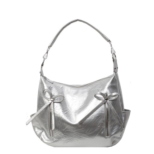 Bolso de mano coreano de moda de este año, bolso de hombro informal de gran capacidad con lazo para mujer, nuevo bolso de mano coreano de moda 2025