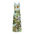 thumbnail image 4 of SMihono Robe d'Été Bohème pour Femmes Grande Taille Robes d'Été Décontractées Boho Imprimé Cerceau Robe Longue Maxi de Plage avec Poches, 4 of 5