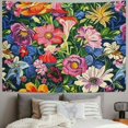 thumbnail image 2 of Orinice Flowers Tapestry Wall Hanging Unique Style Graphic Tapestries Home Wall Decor Art for Living Room Bedroom Apartment Farmhouse Dorm 60x50inch, 2 of 6
