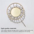 thumbnail image 5 of Bewildely Coffee Pod Cup-shaped Universal Stable Storage Basket Base Wire Holder Organizer Retro Tabletop Cafe Container Rack Juegos de servir café y té Dorado, 5 of 5