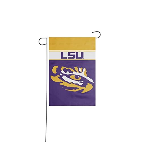 Bandera de jardín FOCO NCAA LSU Tigers de doble cara, 45 x 30 cm