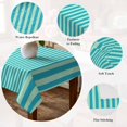 thumbnail image 5 of Modern Striped Table Cloth Waterproof Tablecloths, Geometric Abstract Minimalist Tablecloth Dining Table Cover for Kitchen Party Tabletop Outdoor, Rectangle Tablecloth 54x108 Inch, 5 of 9