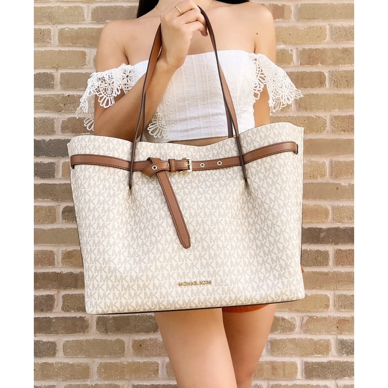 Michael Kors Emilia Large Triple Compartment Shoulder Bag Tote  