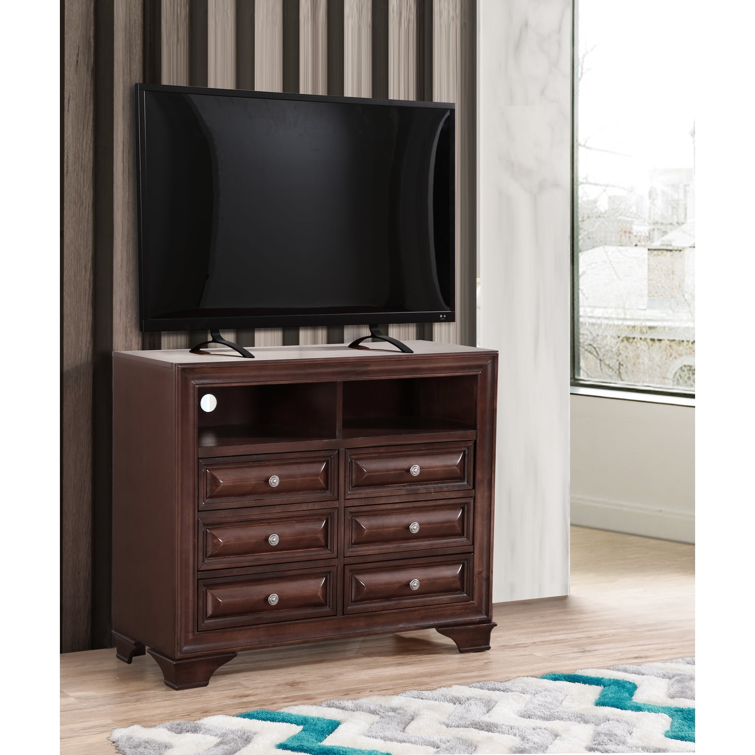 Glory Furniture LaVita G8875TV TV Media Chest , Cappuccino