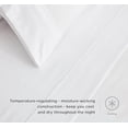 thumbnail image 4 of Chezmoi Collection 4-Piece Stone Washed Queen Sheet Set, Rayon Derived from Bamboo & Polyester Blended, Breathable & Cooling 15-Inches Deep Pocket Sheets & Pillowcases Set, White, 4 of 9