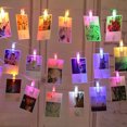 thumbnail image 1 of 10 lámparas de colores, 1,5 m, pinzas grandes para fiestas y decoración, luces LED de cadena románticas, 1 of 5