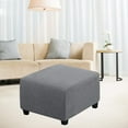 thumbnail image 3 of Housse Extensible pour Pouf Housse de Pouf Carrée Meuble Tabouret de Rangement Pliant Meuble Housse Douce avec Bas Élastique, 3 of 8