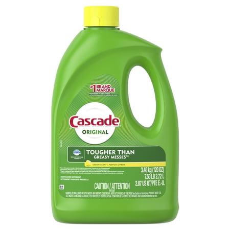 Cascade Gel Dishwasher Detergent, Lemon Scent, 120 Fl Oz