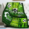 thumbnail image 2 of XZYG Soccer Blanket Gifts for Boys Men Ultra Soft Warm Flannel Throw Blankets Soccer Team Soccer Lover Gifts for Kids Teens Adults(50*60inch), 2 of 7
