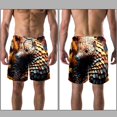 thumbnail image 3 of luoweisi Men's Beach Shorts Quick Dry Swim Trunks with Mesh Lining Unique Pangolin XL, 3 of 5