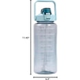 thumbnail image 3 of 2 Liter BPA-Free Motivational Water Bottle with Time Markers, Flip-Top Lid and Handle, 3 of 3