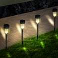 thumbnail image 2 of Zimtown Outdoor 10 Piece Stainless Steel Solar Power LED Pathway Lights, 2 of 14
