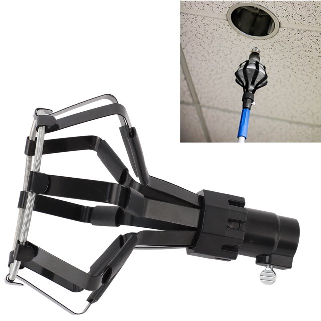 High Ceiling Bulb Changer Plastic Basket Style for Recessed Lights, Reduce Change Difficulty, Firm Grip, with Extension Pole, for LED Light Replacement