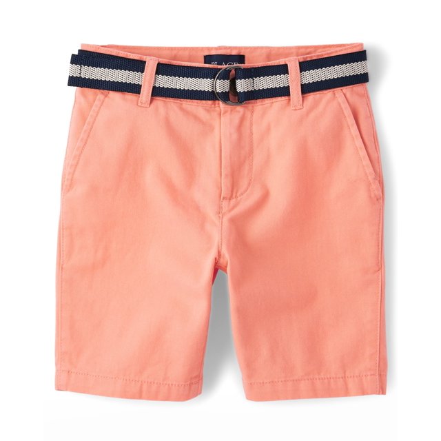 Pantalones cortos The Children's Place Stretch Chino naranja para niños de 7 años
