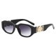 thumbnail image 4 of 2022 Unique Small Glasses Ladies Fashion Personality Fashion Retro Sunglasses Men And Women Diamond Metal Big Label, 4 of 4