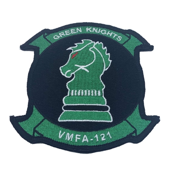 VMFA-121 Green Knights Patch Plastic Backing
