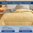 thumbnail image 4 of My Orders Soft Washed Microfiber Duvet Insert - Great for Summer Spring Fall Enhanced Warmth for All Seasons - Lightweight Yet Insulating Comforter Core, 4 of 6