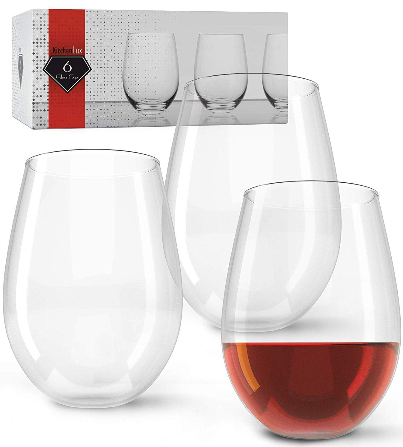 Details about   Set Of 8 Drinking Glasses Modern Barware Tumbler Wine Stemless Colorful 20oz New 