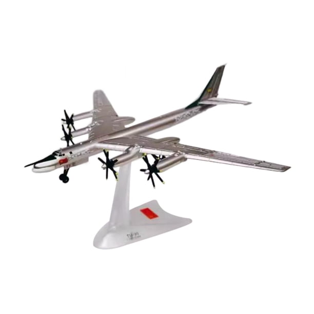 Modelo de bombardero TU95 a escala 1:200, aleación fundida a presión, 25 cm, longitud 23 cm, realista Unión Soviética