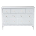 thumbnail image 3 of Baxton Studio Roni Modern White Wood 7-Drawer Dresser with Scalloped Edges, 3 of 6
