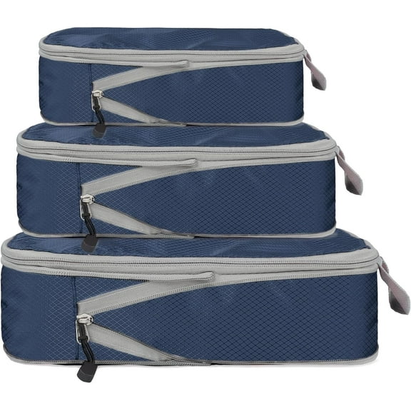 XiHAMA Compression Packing Cube Set for Carrying on Luggage Travel Packing Organizers with Laundry Bag for Backpack