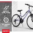 thumbnail image 5 of Huffy 24" Rock Creek Mountain Bike, Fits Riders 58” - 70”, Purple, Adult, Women's, 5 of 13