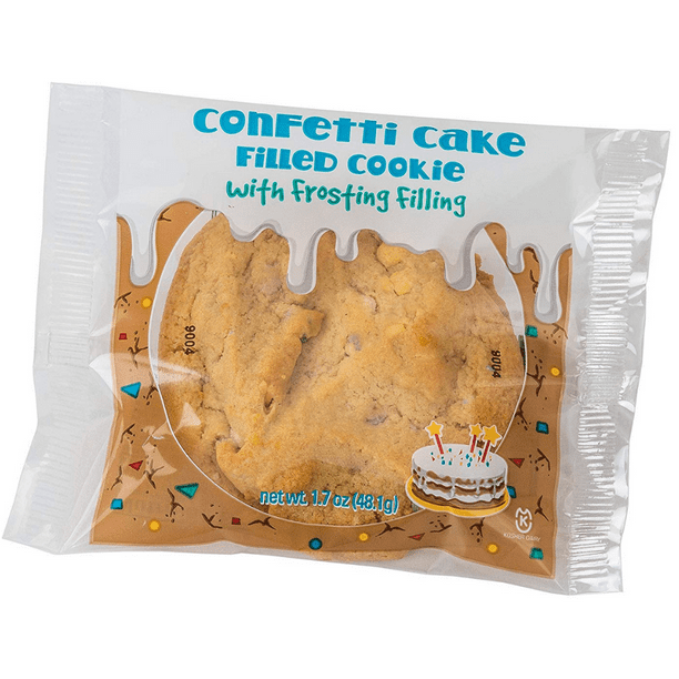 Confetti Cake Cookie Filled with Frosting, 12 Cookies