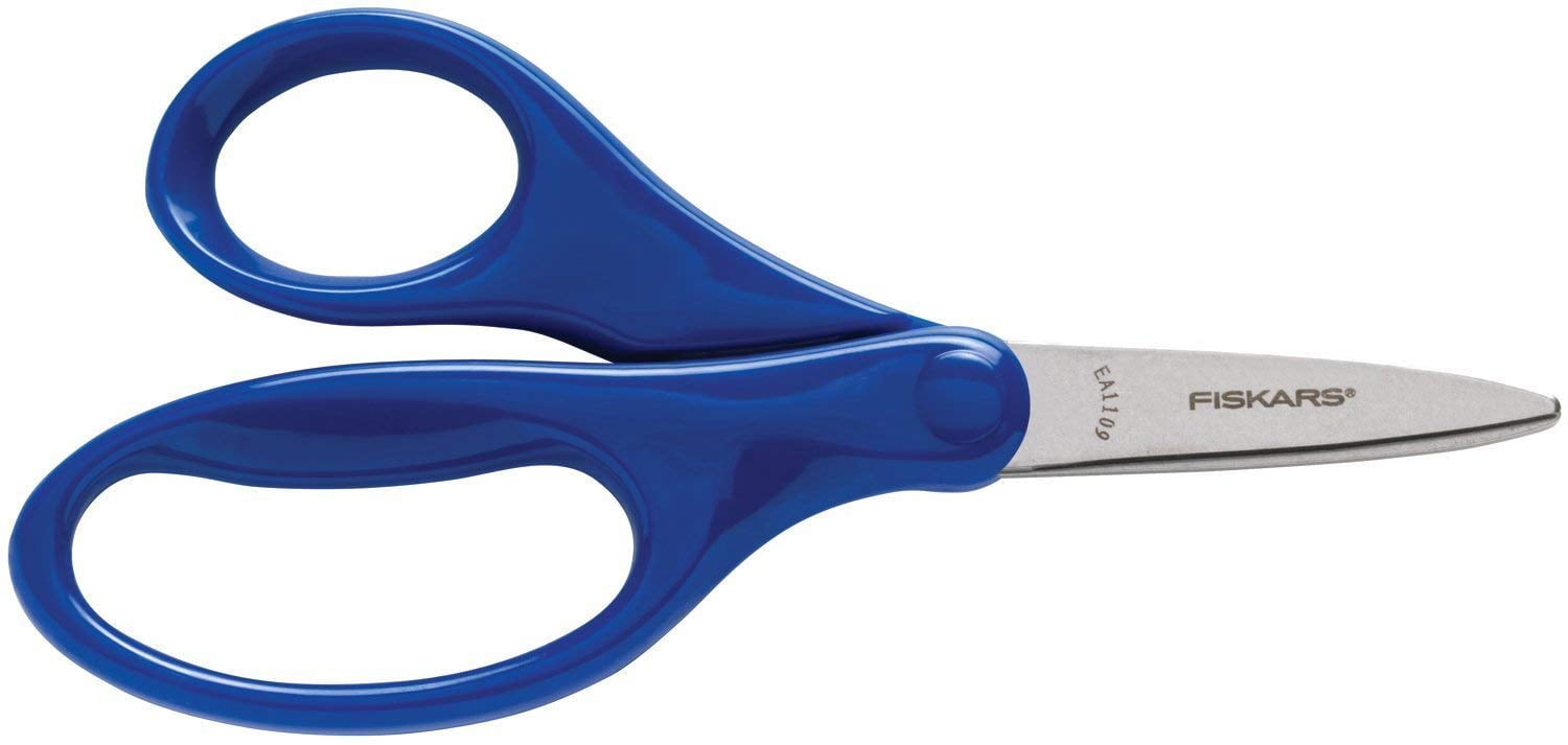 Fiskars Kids Classic Pointed Tip Scissors. 5Inch. Assorted Colors