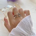 thumbnail image 5 of Anillo de ansiedad ajustable de plata de ley 925 para mujeres y hombres, anillos giratorios de paz, promesa de boda retro, anillos de pulgar para artículos para aliviar el estrés y la ansiedad, 5 of 5