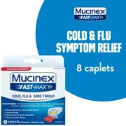 Mucinex Fast-Max Cold, Flu, & Sore Throat Caplets, 8ct