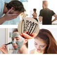 thumbnail image 2 of 12 Piezas Diadema de Metal para Hombres Banda para el Cabello Negra Ondulada Ajustable Aro para el Cabello Antideslizante Unisex para el hogar, al Aire Libre, Deportes y Accesorios de Yoga, 2 of 5