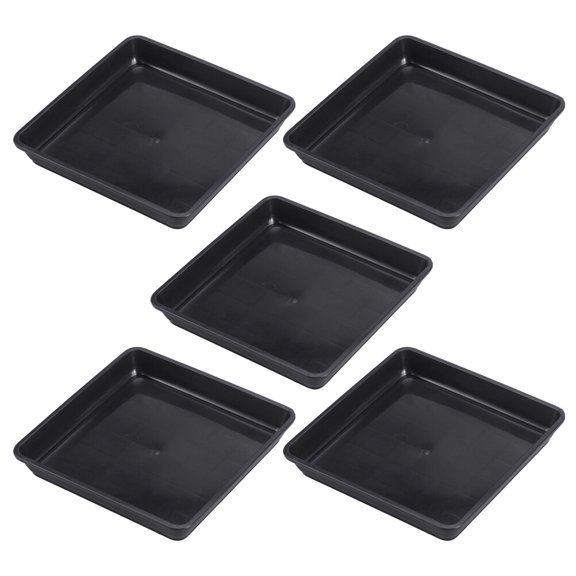 Etereauty Plant Pot Tray Saucer Flower Trays Planter Plastic Saucers Drip Plate Base Dish Square Pots Pallet Garden Drainage