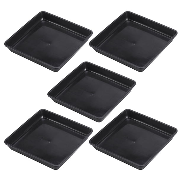 5 bandejas elegantes para macetas, bandejas clásicas para macetas de jardín, palés duraderos para macetas.