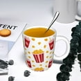 thumbnail image 5 of Yiaed Popcorn Print Ceramics Coffee,Large Handle Design,Extra Large Tea and Coffee Cup for Office and Home Mugs, 5 of 6